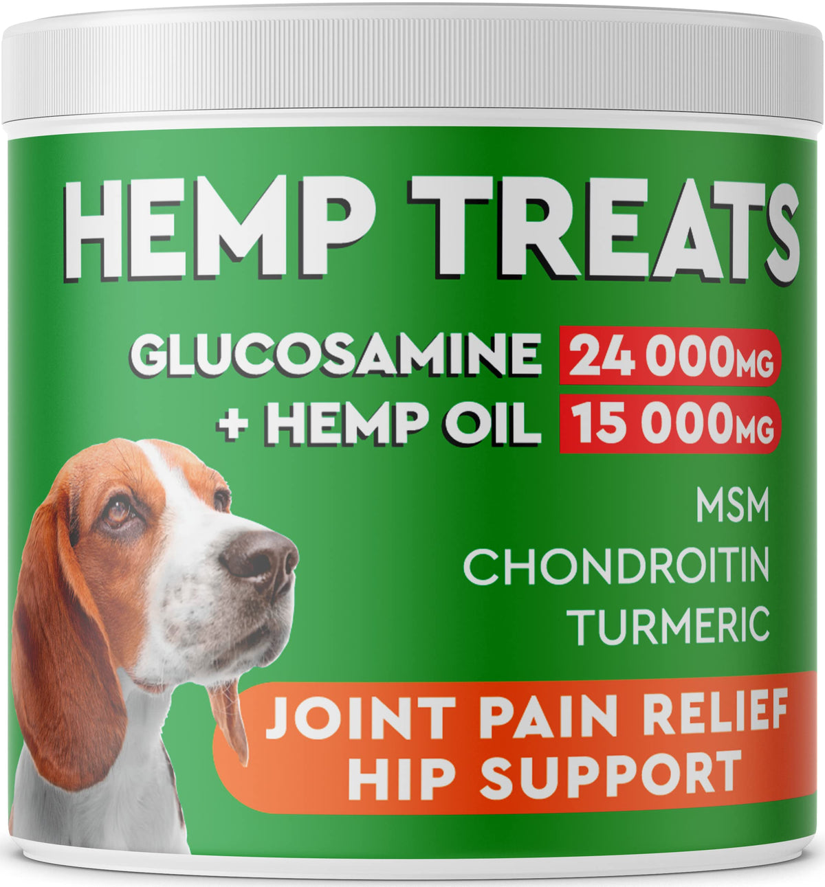 PAWFECTCHEW hip joint chews bottle pour showing mobility support for dogs