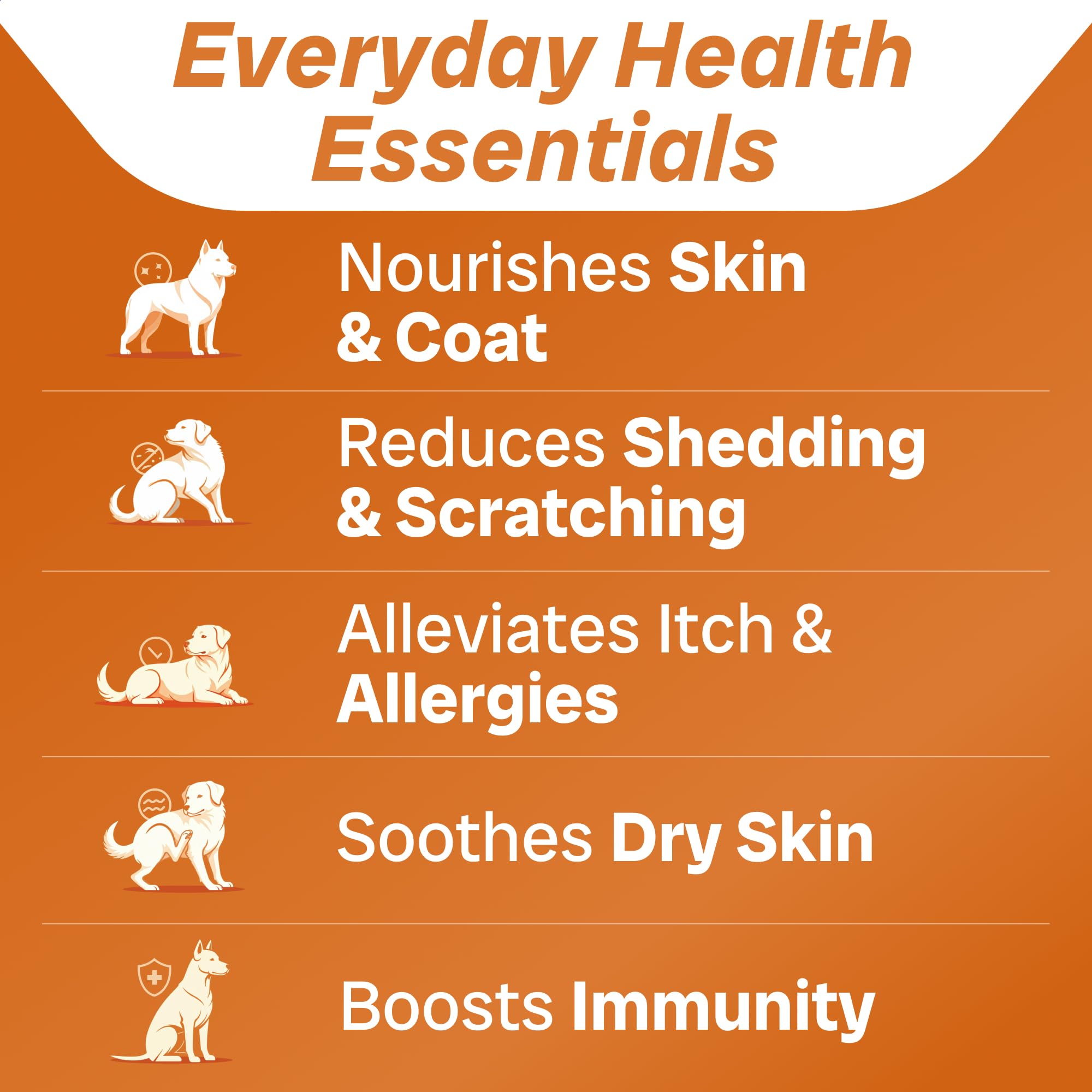 PAWFECTCHEW omega-3 for dogs skin and coat chews supporting itch relief.