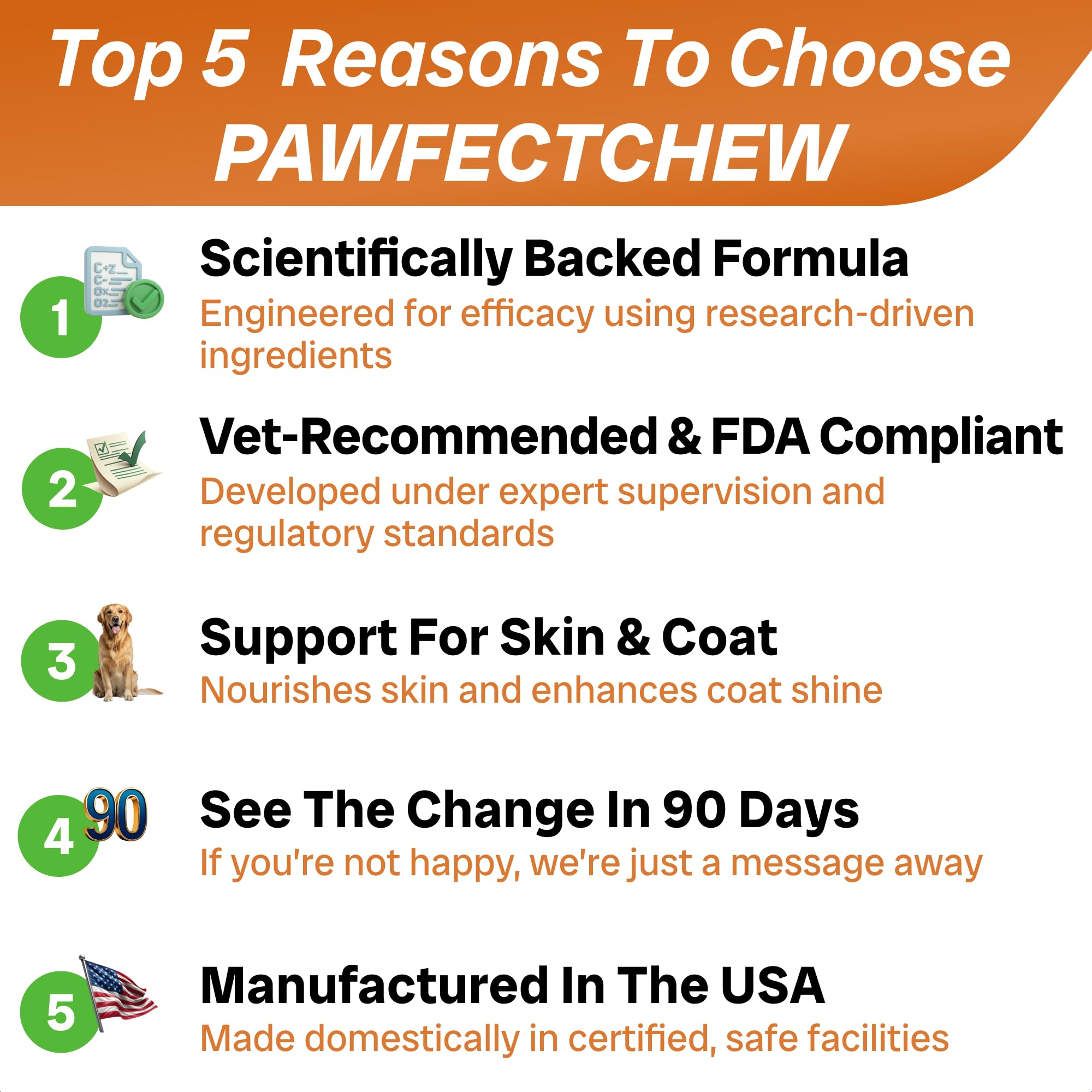 PAWFECTCHEW USA-made sustainably sourced ingredients in dog chews.