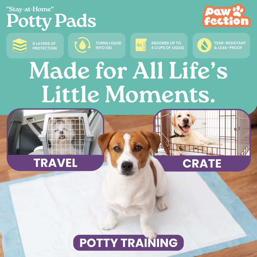 30-count Pawfection puppy pads provide everyday reliability.