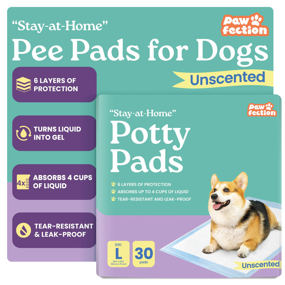 Pawfection puppy pad with six-layer protection quickly absorbs and controls odors.