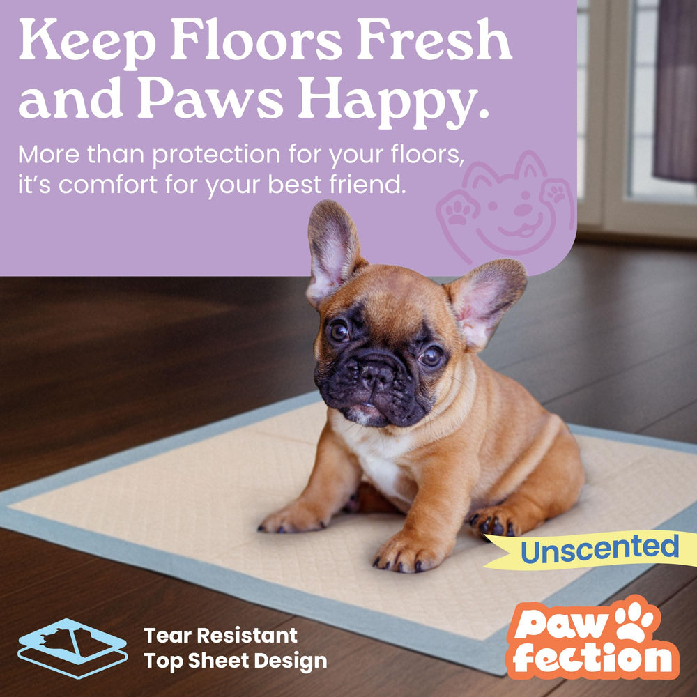 Pawfection pad holds up to 4 cups of liquid for reliable potty training.