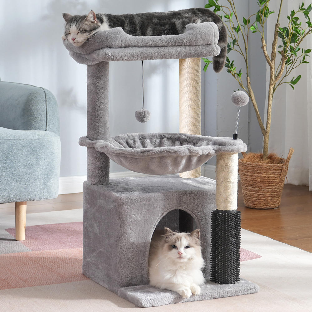 Pawfessor cat tree hammock: large cozy resting spot for indoor cats.