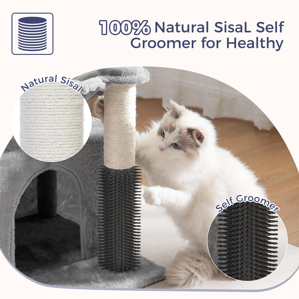 Pawfessor cat tree removable perch: versatile window view and lounging space.