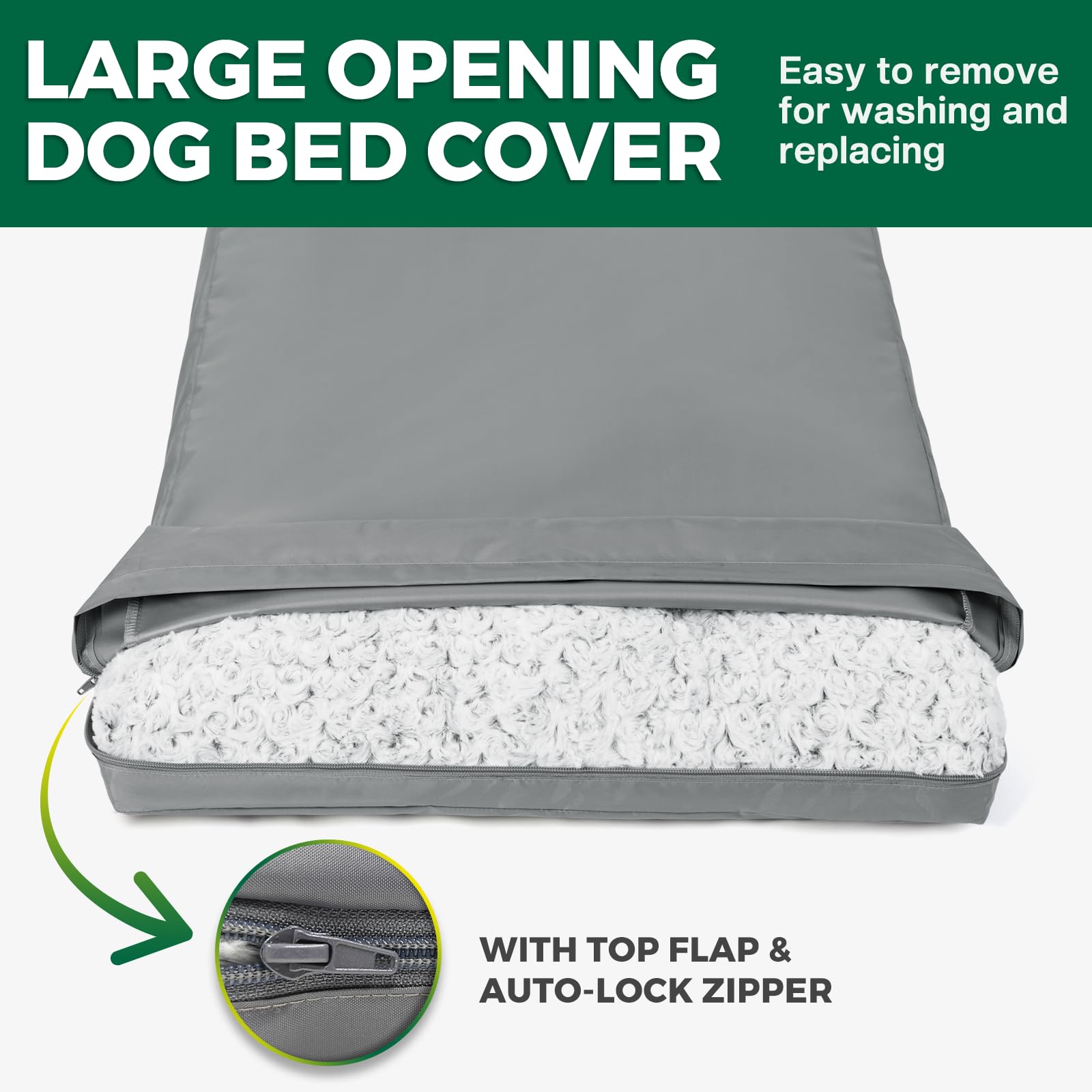 PAWFINITY pet-hair resistant bed cover reduces cling and simplifies maintenance