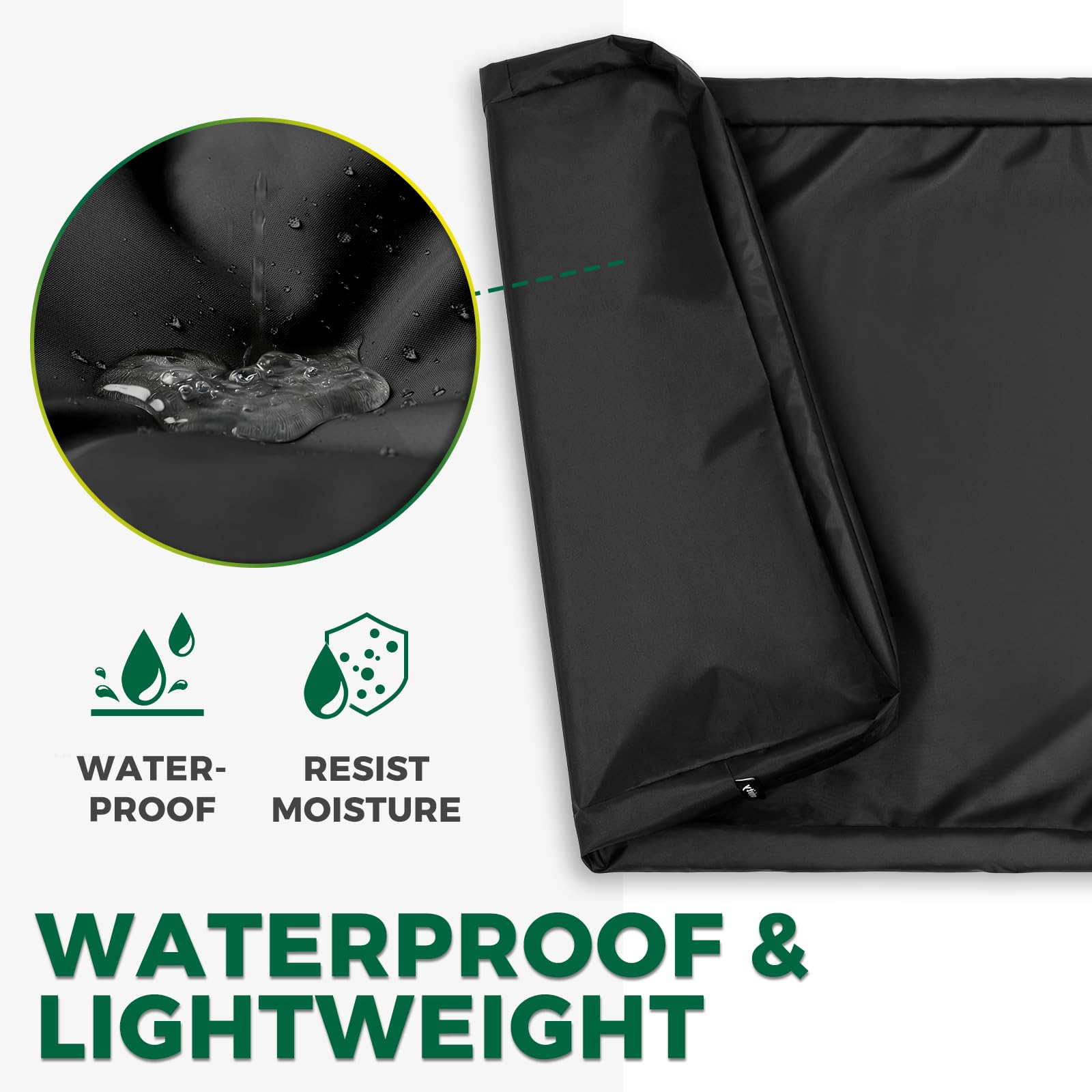 PAWFINITY waterproof dog bed cover durable-oxford-fabric resists tears and daily wear.