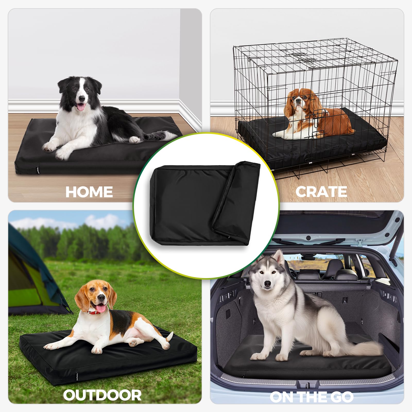 PAWFINITY xl-fit-42-inch ensures snug fit for 40x27x4 crates.