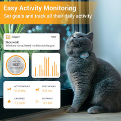 Pawfit Lite LED escape alert light helps locate pets at night.