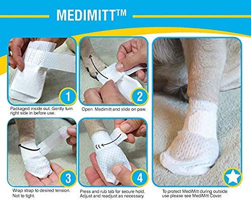 PawFlex Medimitt breathable material close-up for comfort.