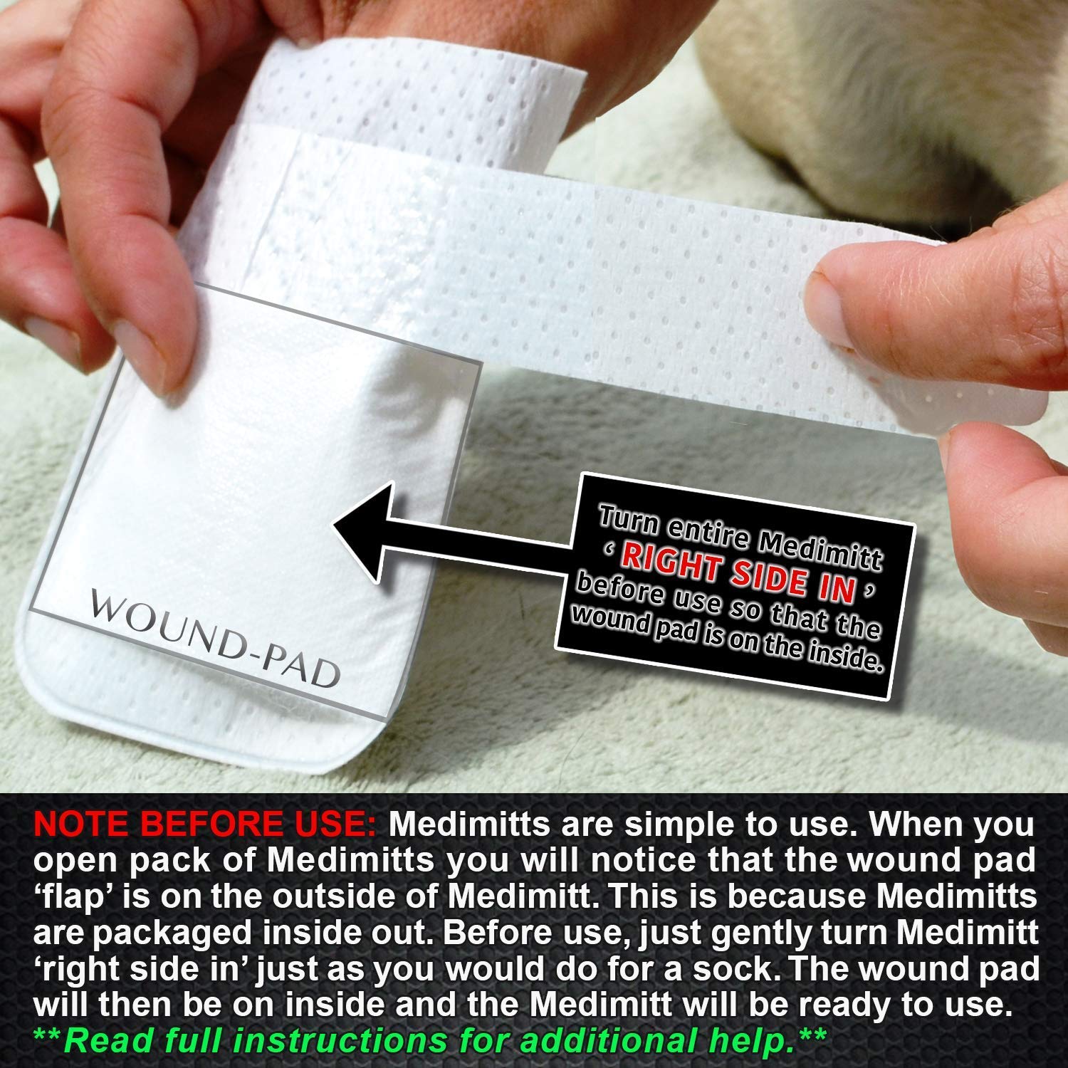 PawFlex Medimitt breathable material supports airflow and comfort