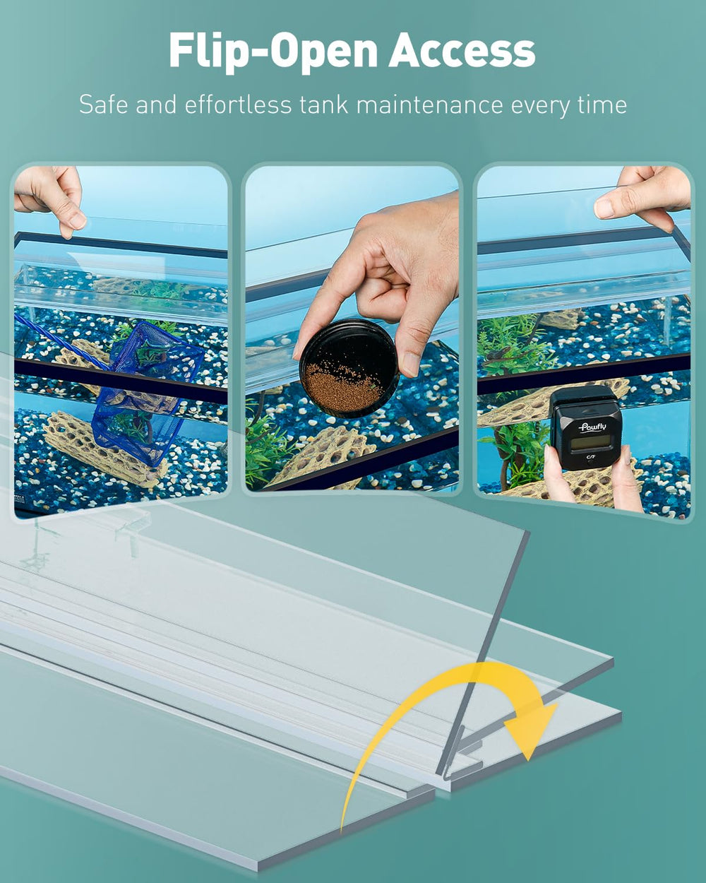 Pawfly extension sheet can be trimmed to fit around filters