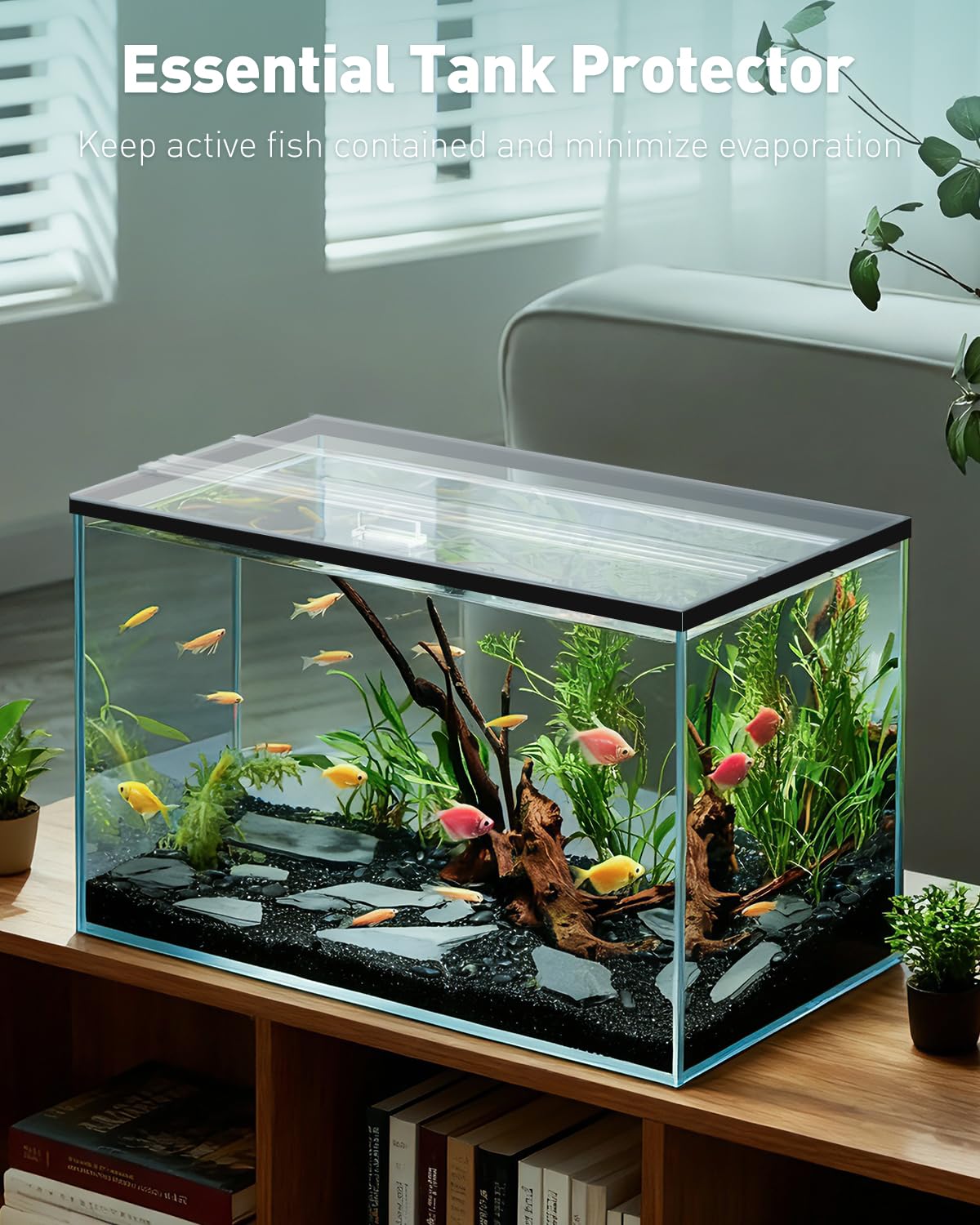 Pawfly lid adds a clean, professional look to any aquarium setup