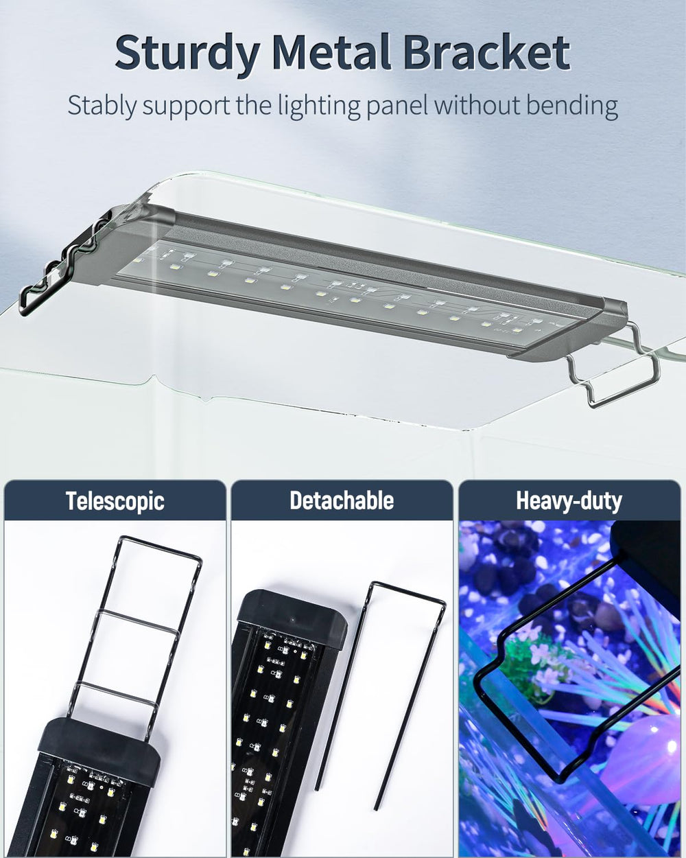 Pawfly 14W energy-efficient lighting suitable for aquariums with natural photoperiods.