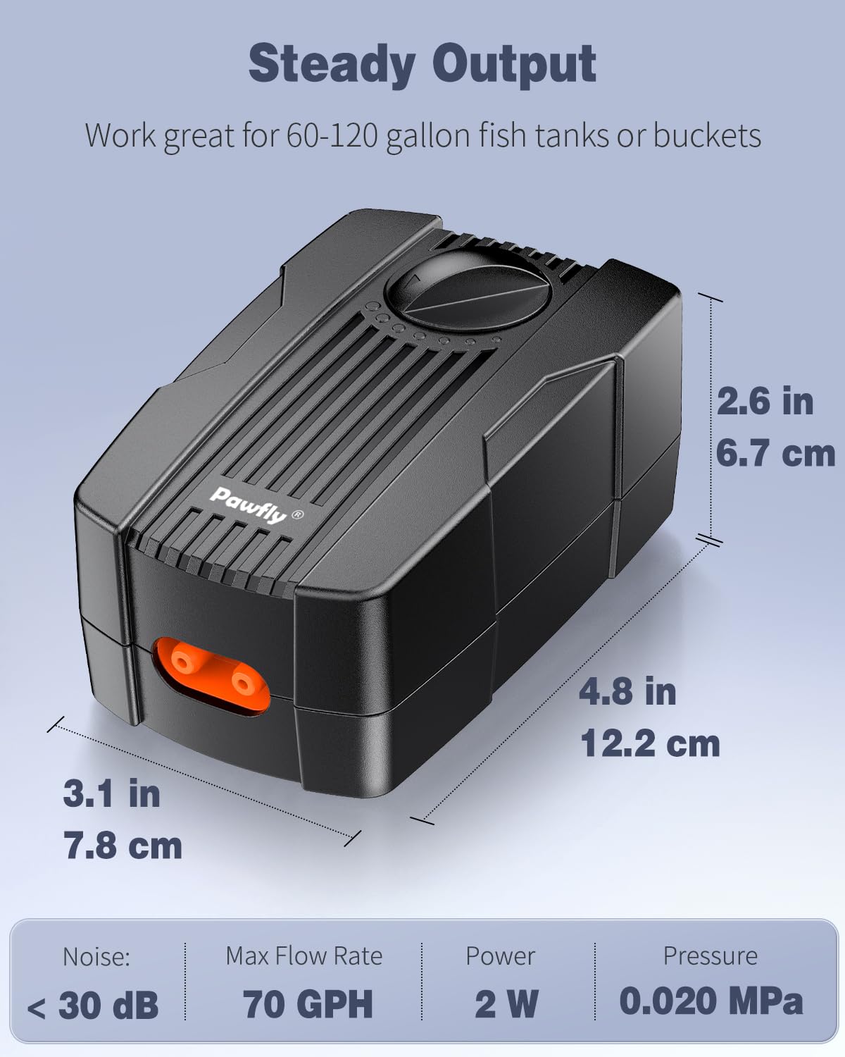 Pawfly compatible with 60-120 gallon tanks