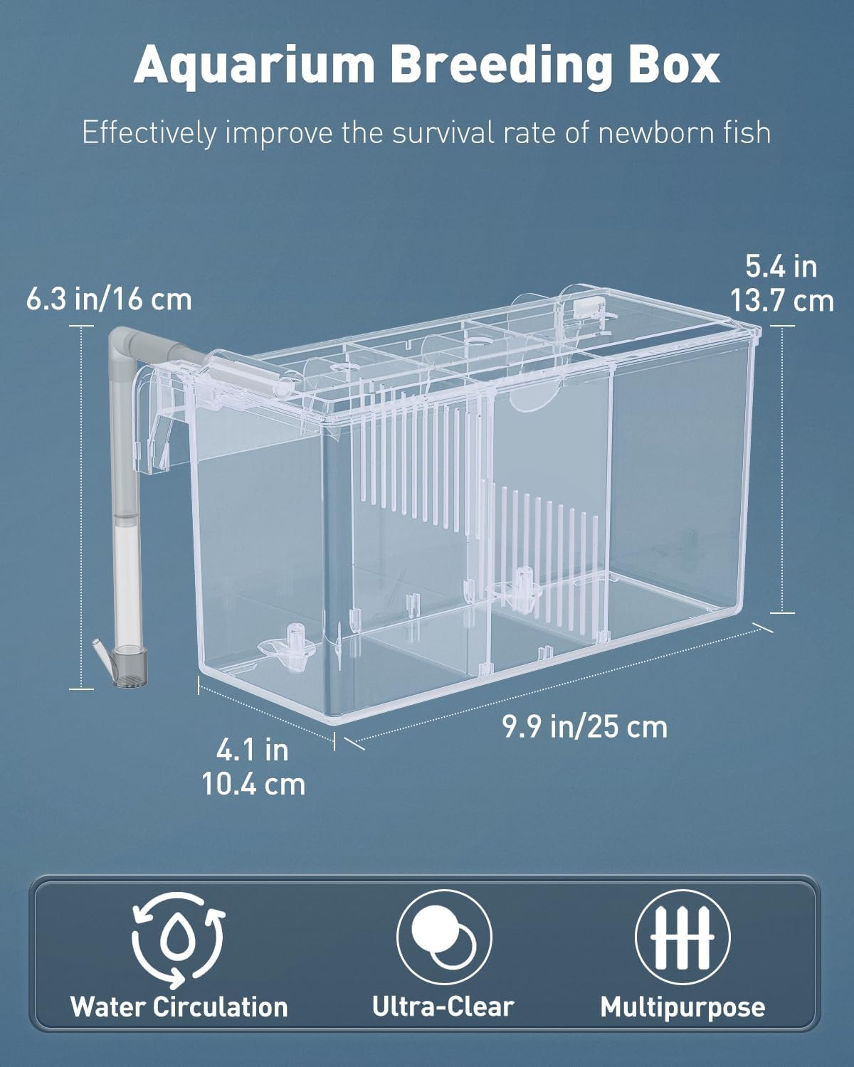 Pawfly three-chamber breeding box showing removable dividers for isolation