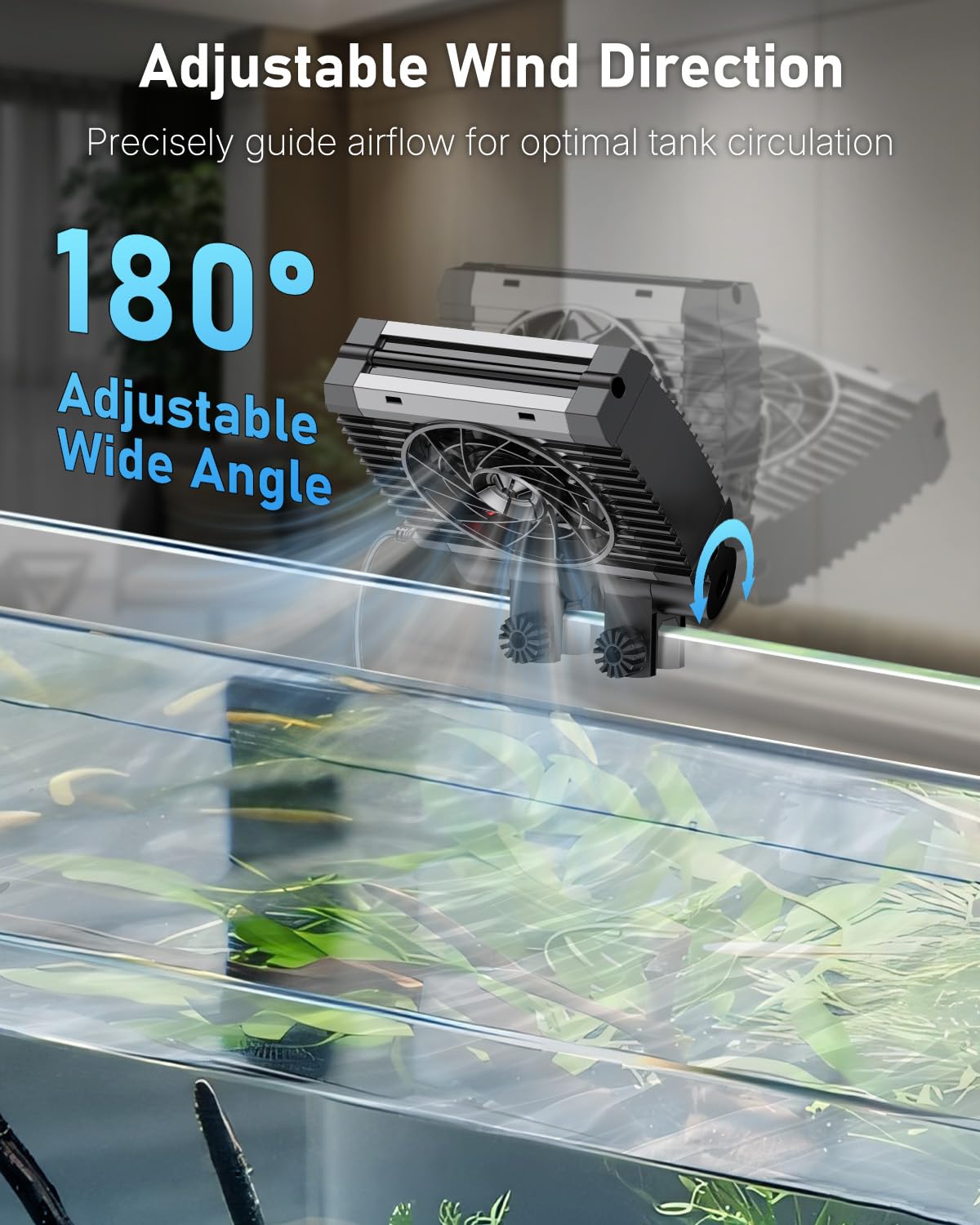 Pawfly chiller fan timer feature enabling precise run times