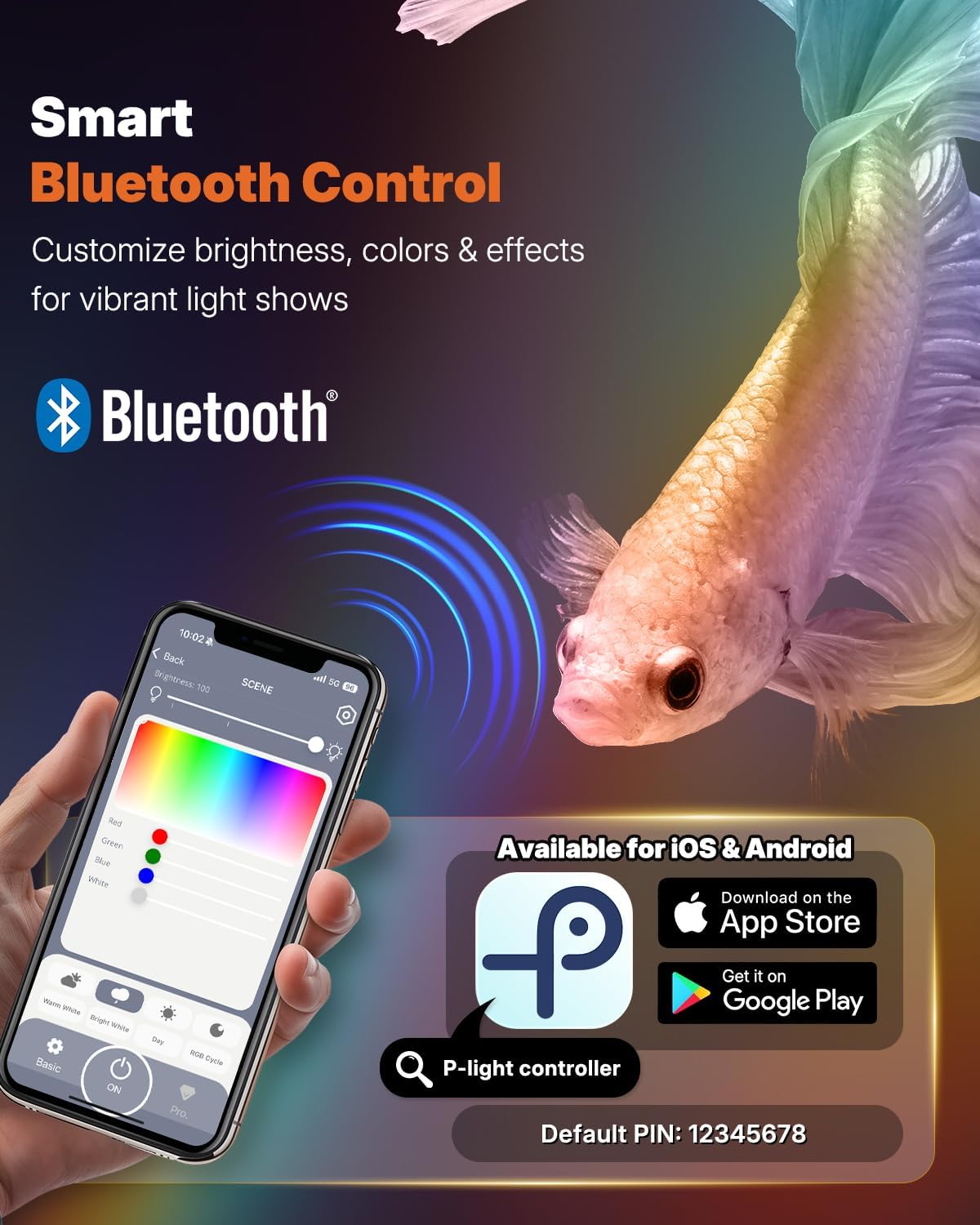 Pawfly app control interface enables precise color and brightness tweaks