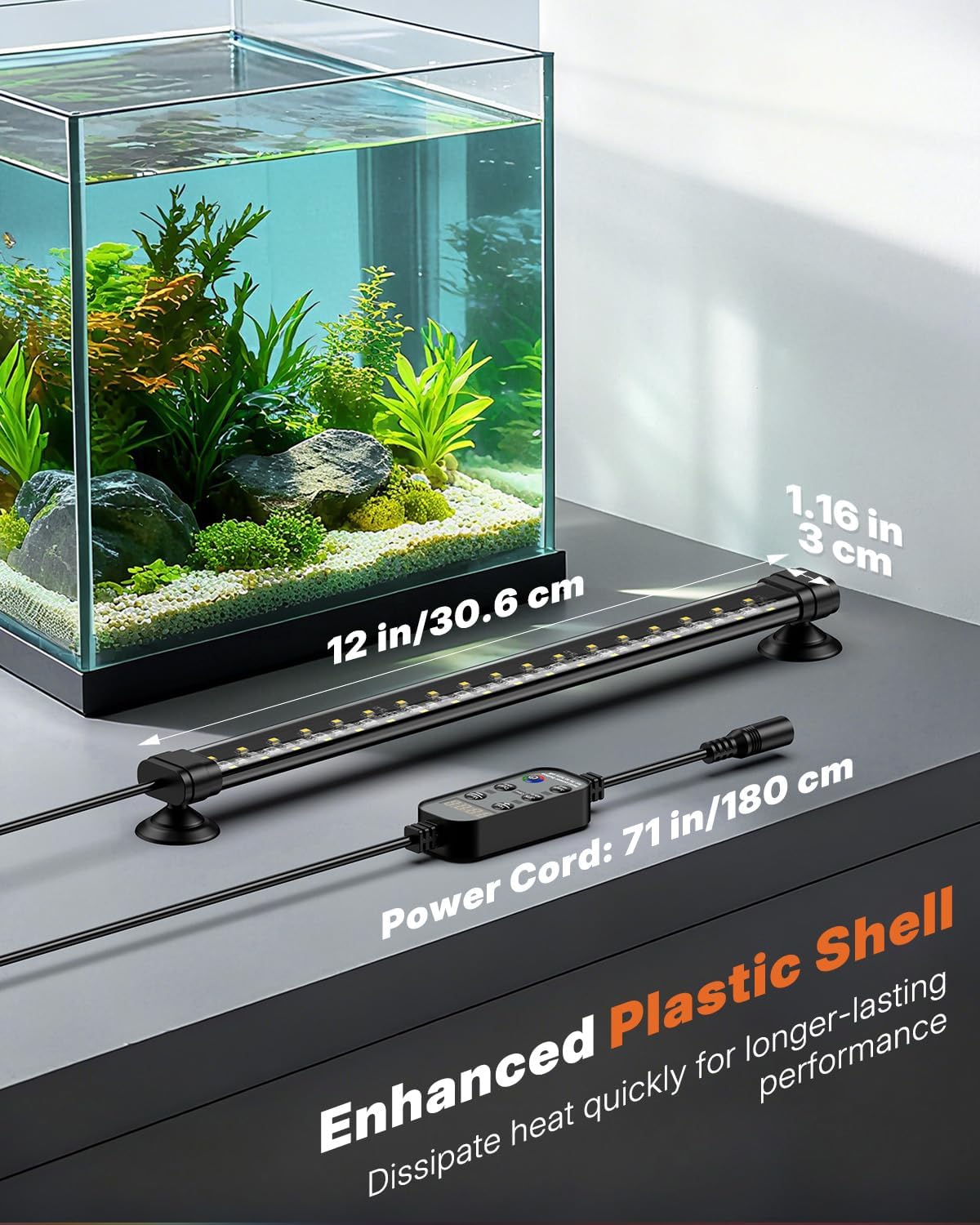 Creates vibrant underwater ambience with efficient energy use
