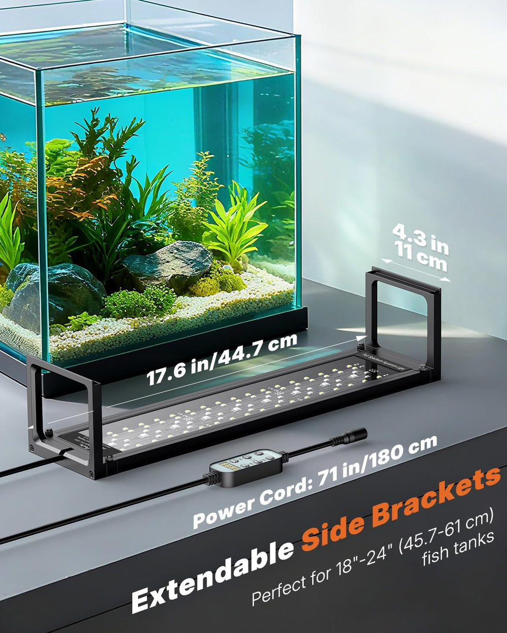 Pawfly adjustable brightness supports plant growth and reef tanks