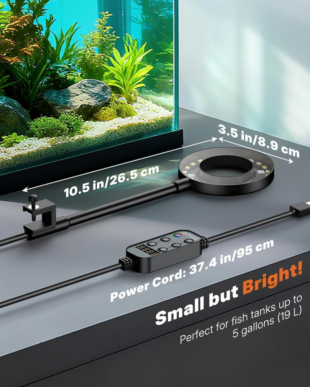 Pawfly high-CRI light maintaining natural colors in your tank