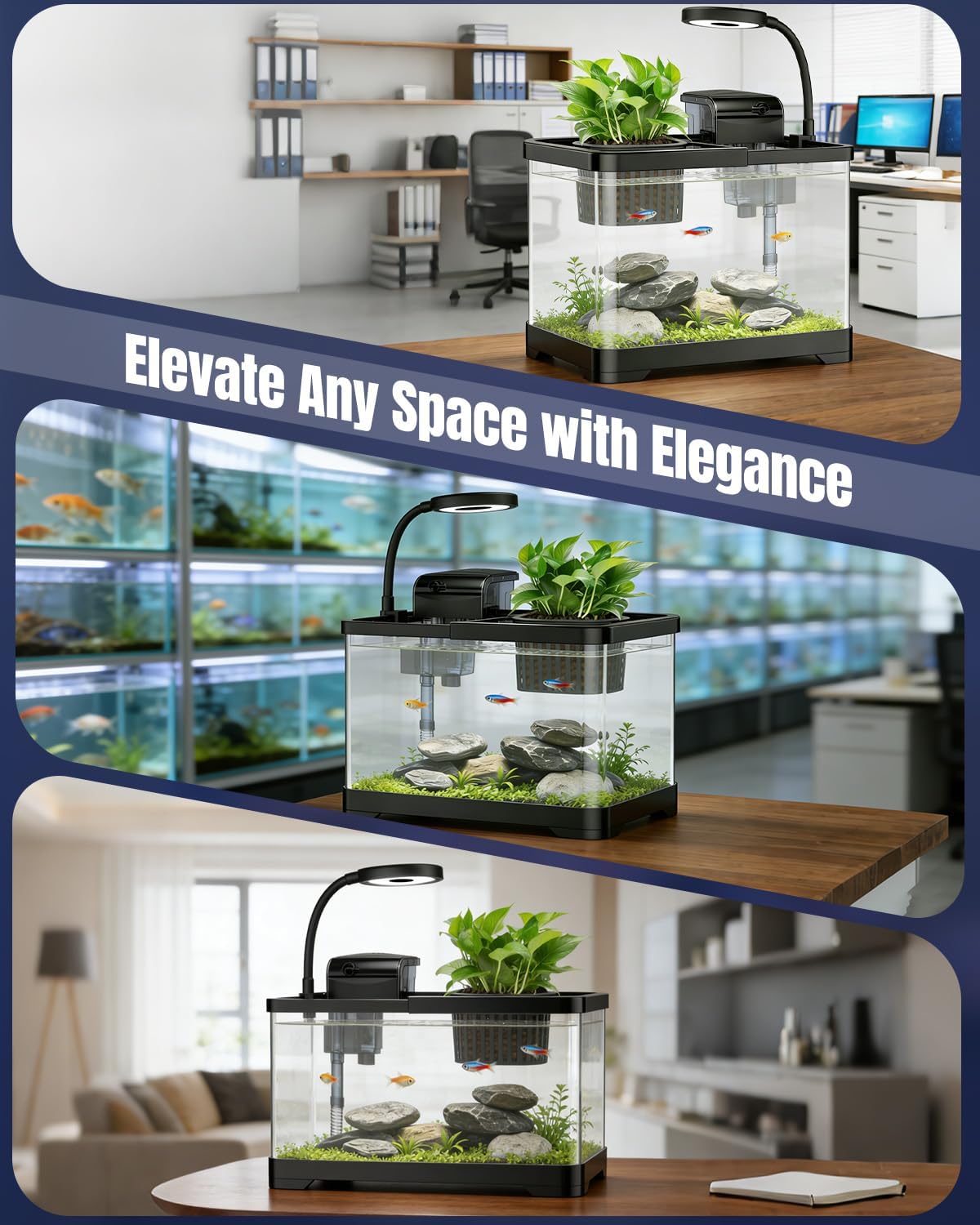 Pawfly aquarium plants-ready setup with decorative greenery.