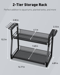 Pawfly Aquarium Tool Organizer mesh baskets promote airflow and quick drying