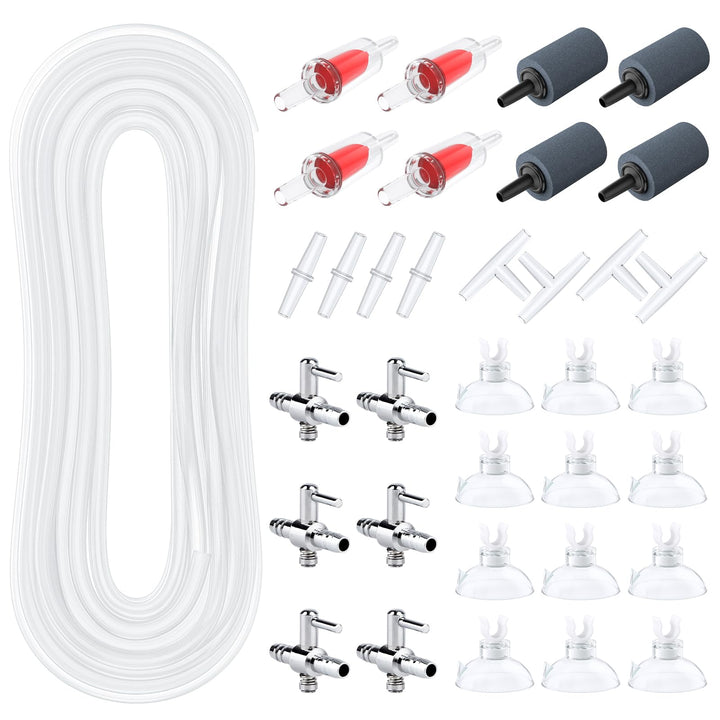Pawfly aquarium tubing 50ft demonstrating flexible line for customizable tank layouts
