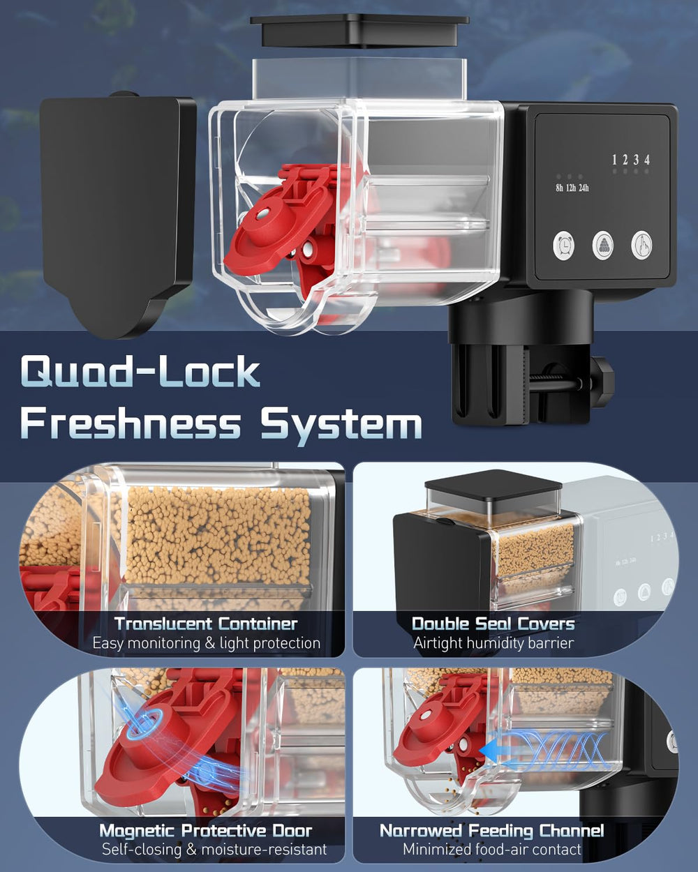 Pawfly 85 mL capacity suits small aquariums and betta tanks.