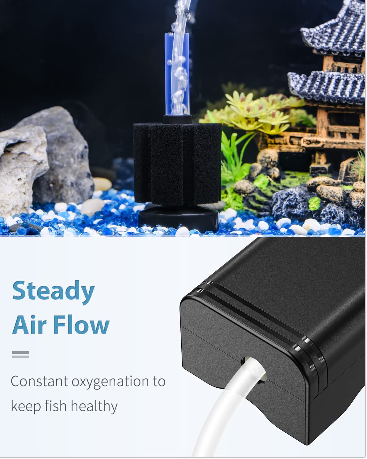 Pawfly check valve and control valve for adjustable airflow.