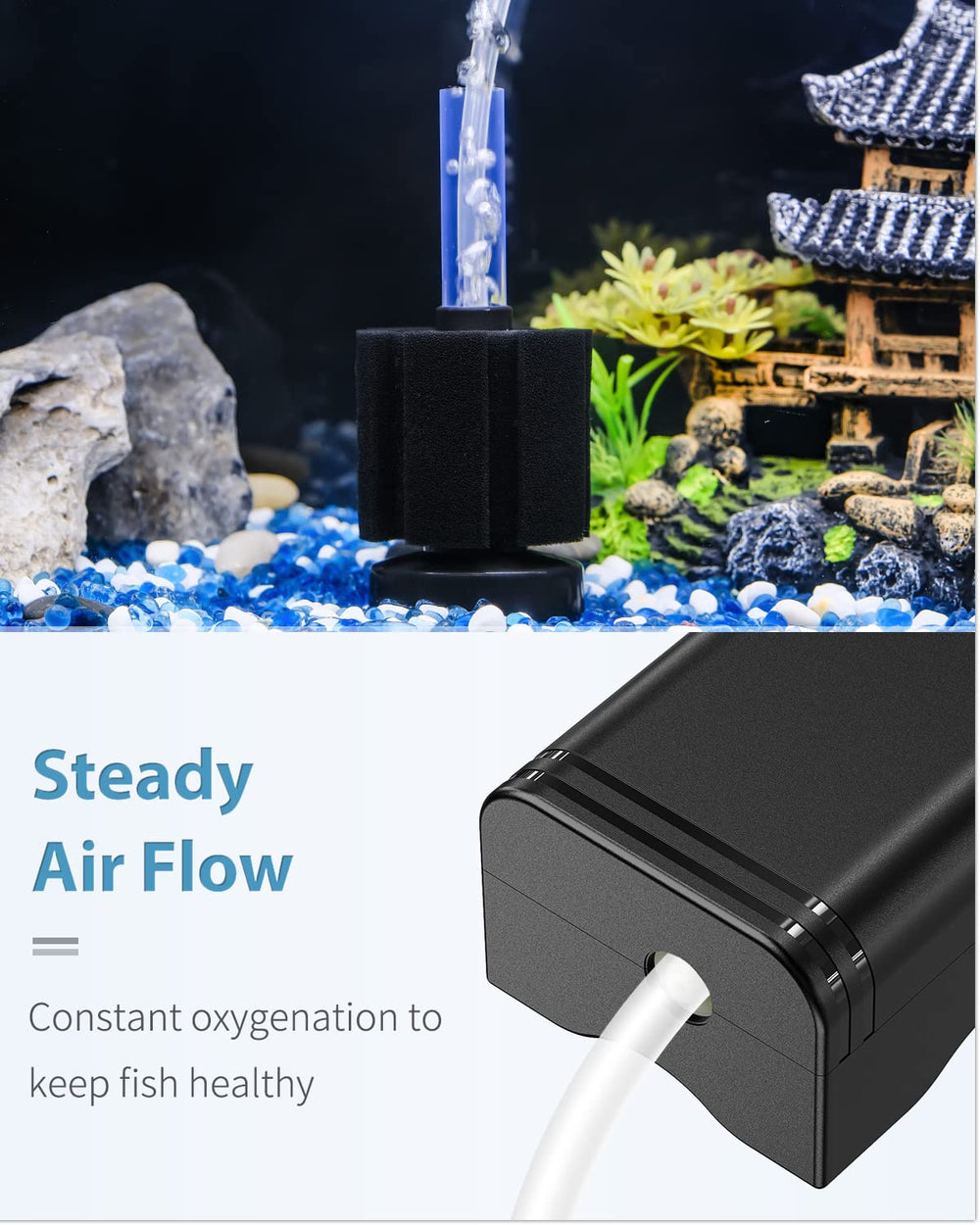 Pawfly check valve and control valve for adjustable airflow.