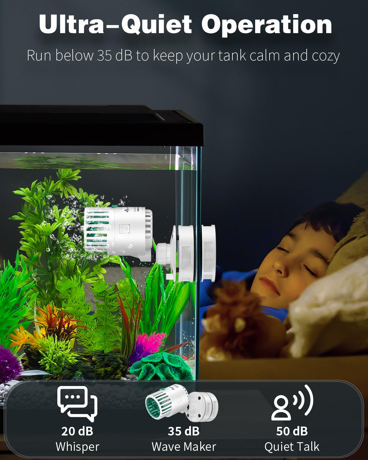 Pawfly copper motor and ceramic shaft ensuring durable, steady water movement.