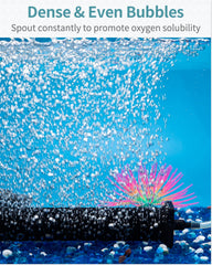 Pawfly diffuser creates dense bubbles for efficient aeration and circulation.