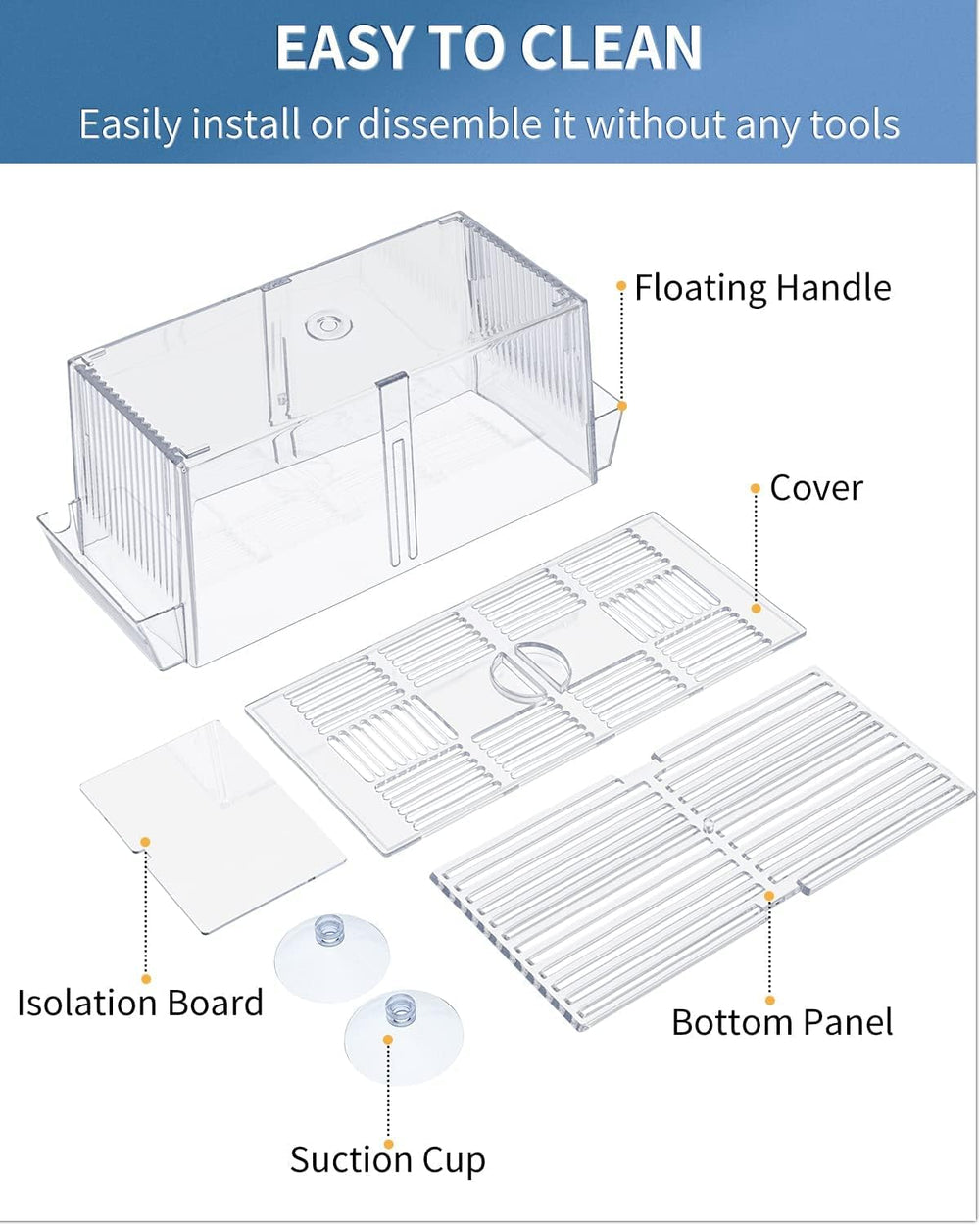 Pawfly easy-installation and tool-free cleaning process.