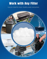 Pawfly filter floss high-density-fiber supports efficient filtration