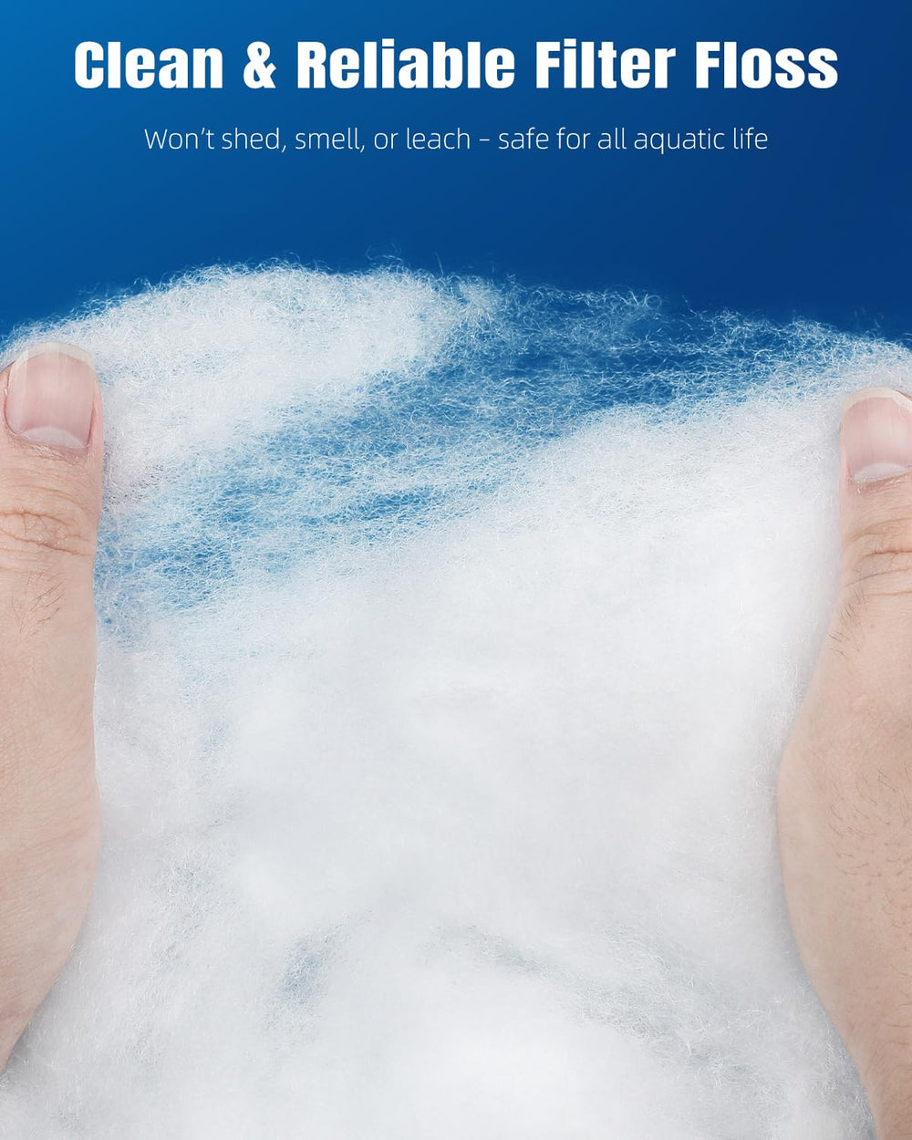 Pawfly filter floss safe-material ensures gentle filtration for aquatic life
