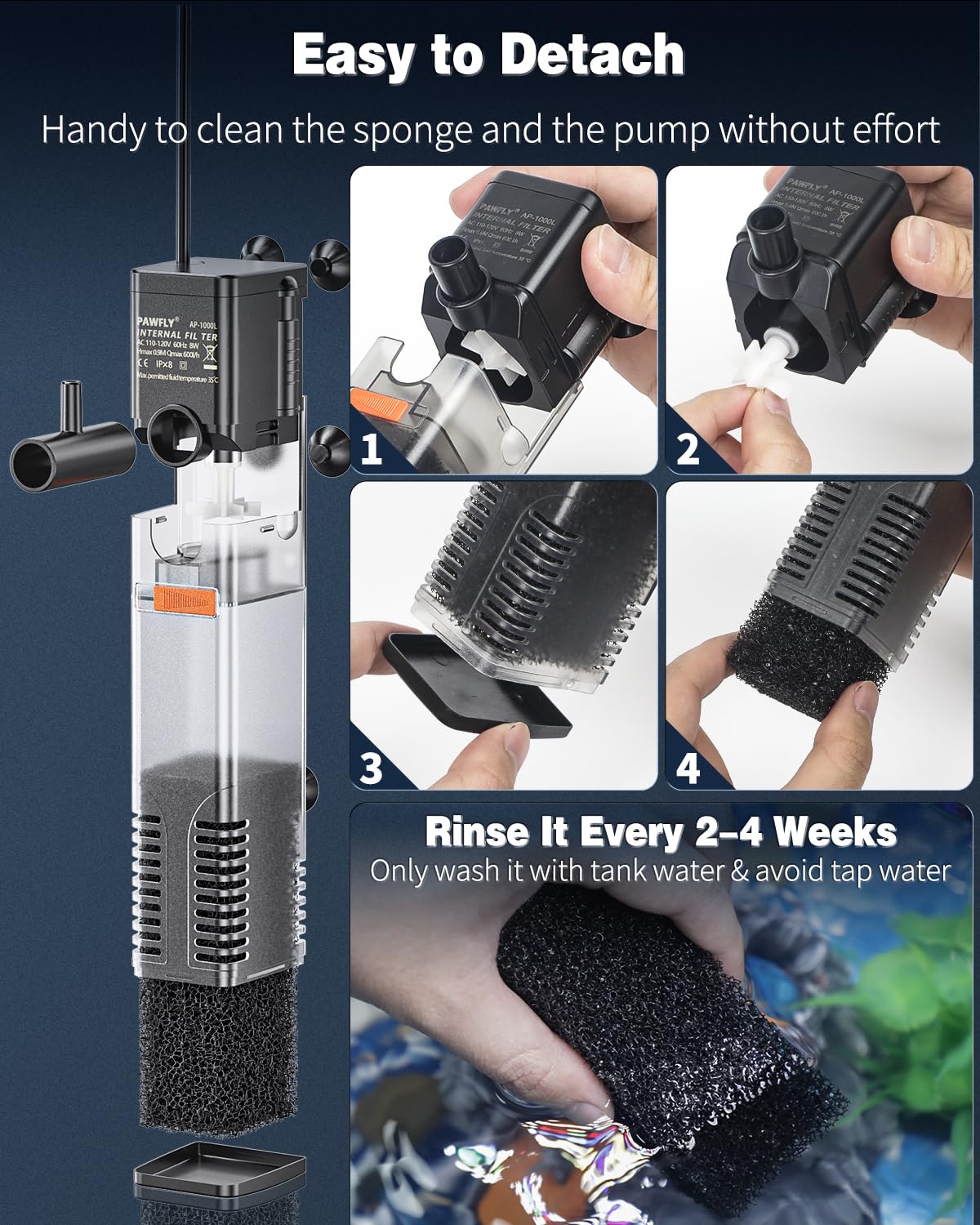 Pawfly 60-gallon fit supports breeding and feeding ornamental fish