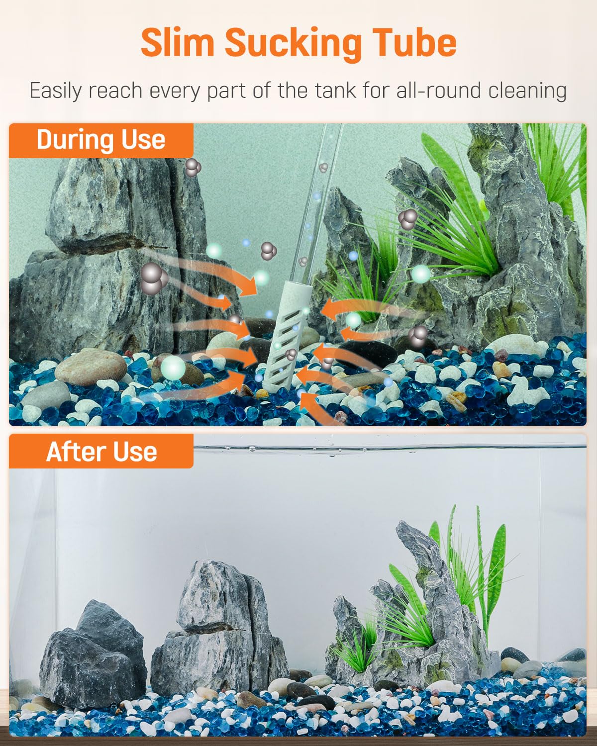 Pawfly siphon ball simplifies manual operation for water removal.