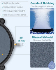 Pawfly aquarium diffuser with suction cups stays stable on the tank.