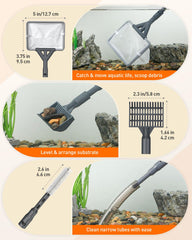 Pawfly tank brushes scrub tough stains inside tanks.