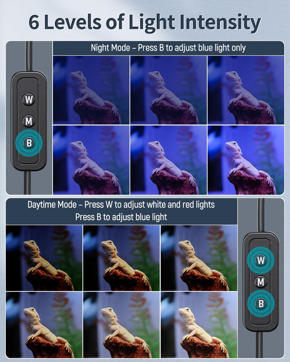 Pawfly night-mode blue light creates calm nocturnal environment for reptiles