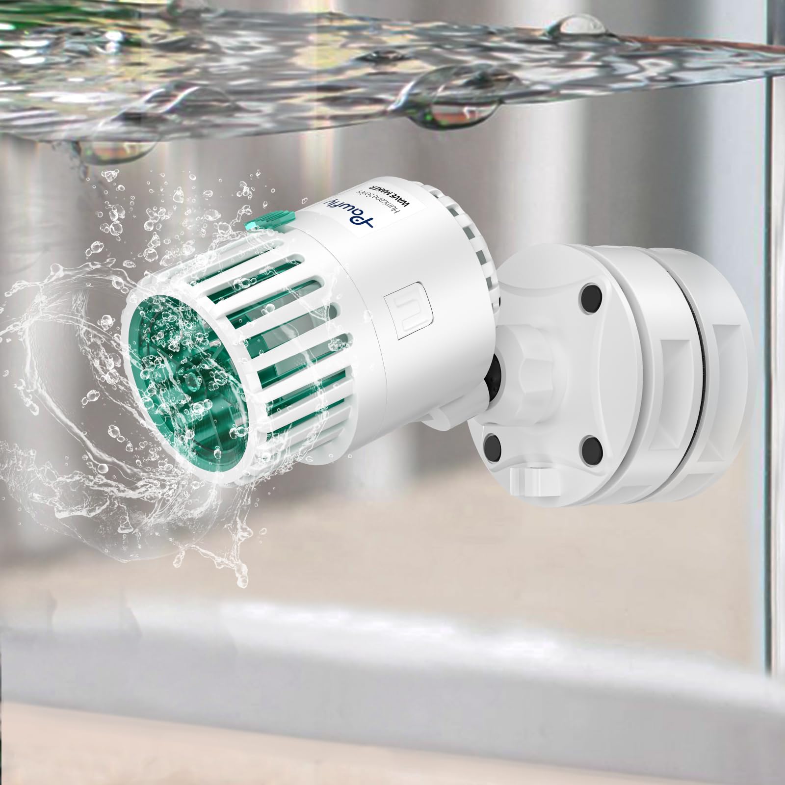Pawfly Wave Maker in-tank with 550 GPH flow for active fish life.