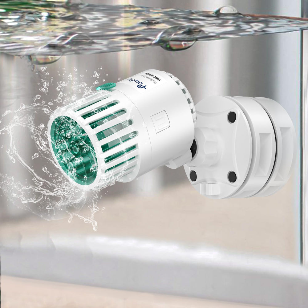 Pawfly Wave Maker in-tank with 550 GPH flow for active fish life.