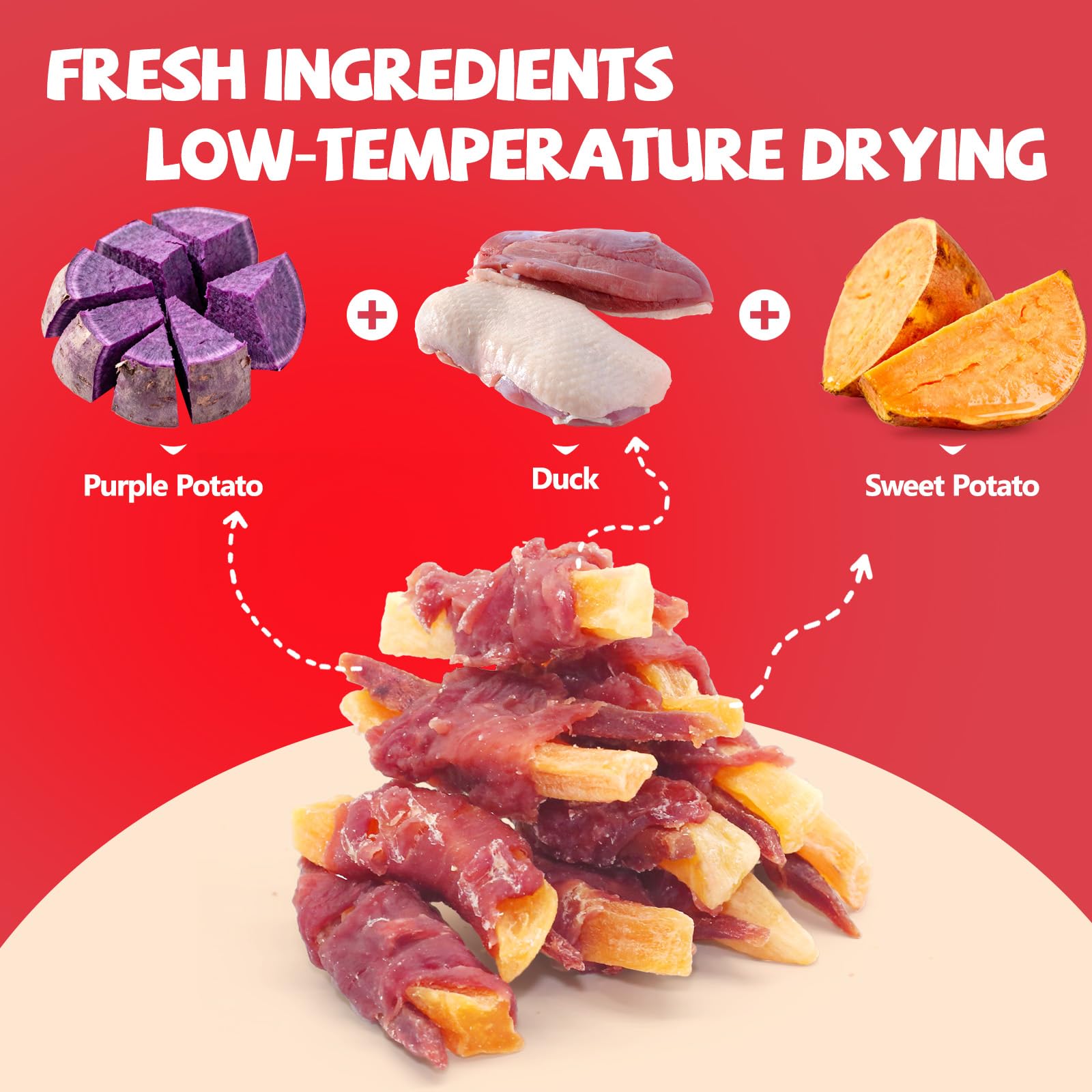 PawFuel duck-meat detail highlights lean protein for easy digestion.