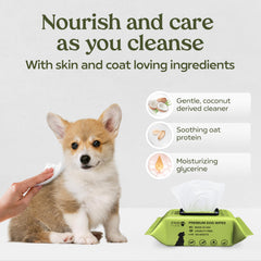 Paw Fume coat-refresh wipes deliver plush, lint-free grooming between baths