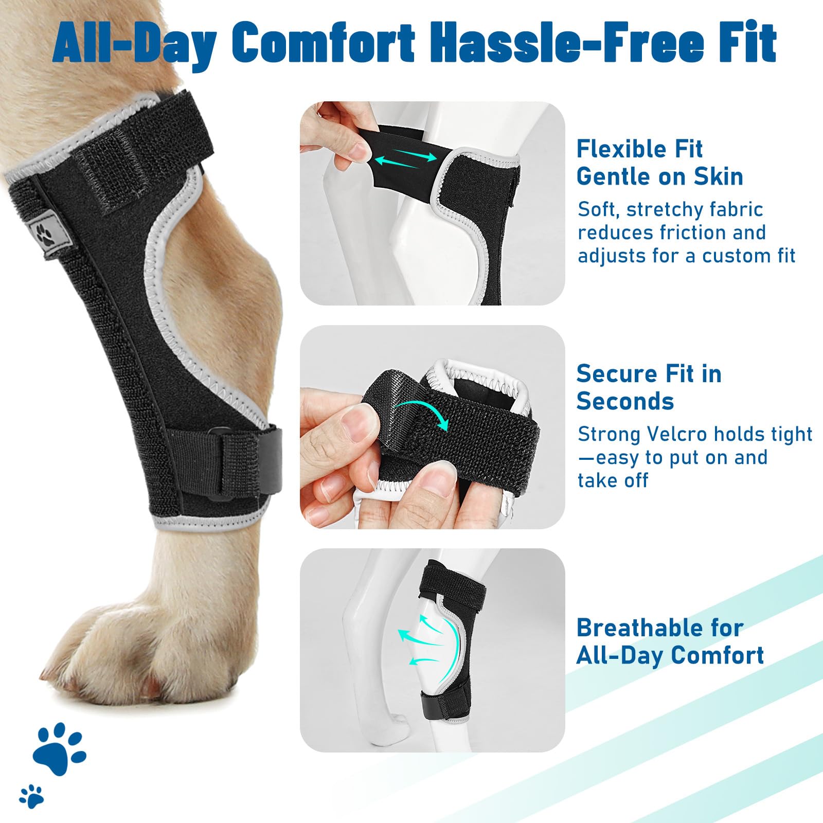 Pawfun breathable-neoprene-closeup highlights comfortable all-day wear