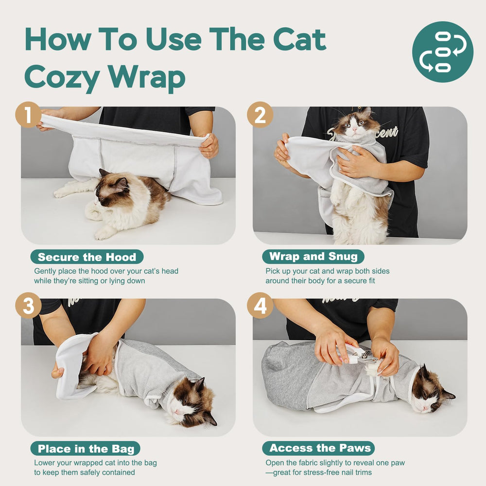 Machine-washable Pawfun wrap for easy reuse after care