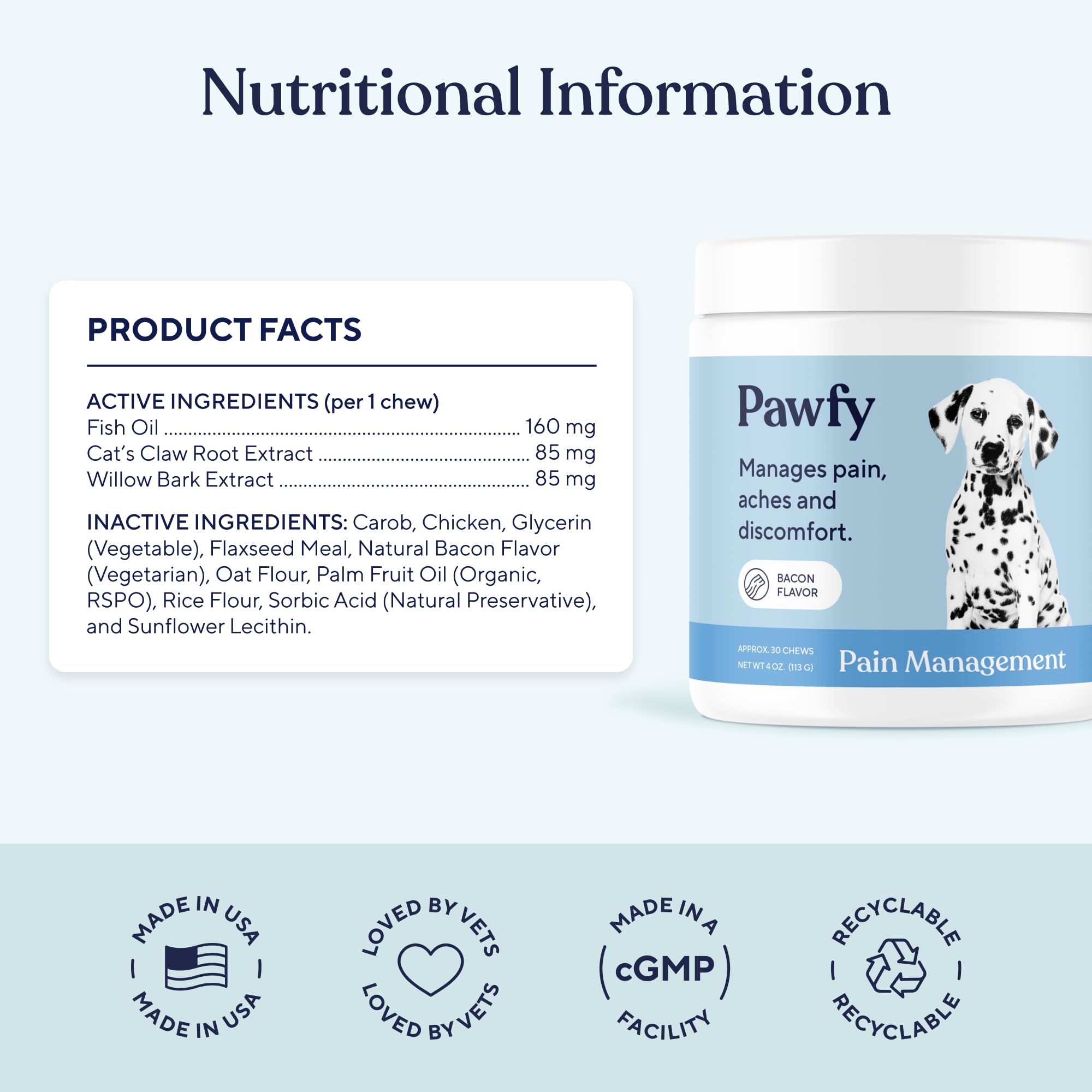 Pawfy Advanced Pain Management senior-dog image reflects vitality and hip support.
