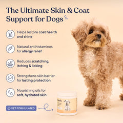 Pawfy salmon oil chews close-up shows texture for itchy-skin relief.