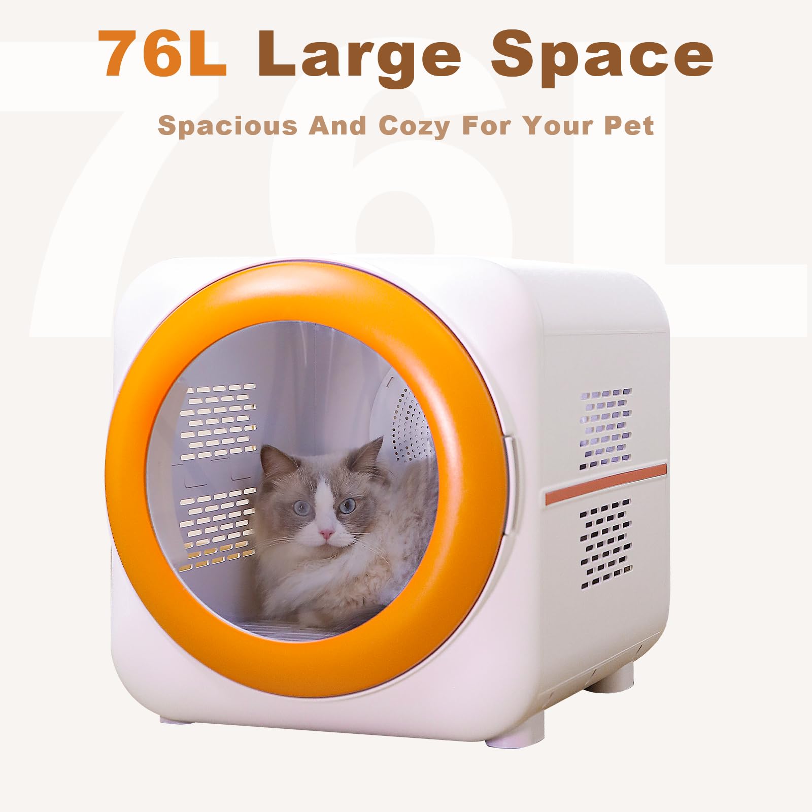 PawGalaxy Dryer Box with 360-degree airflow for even drying.