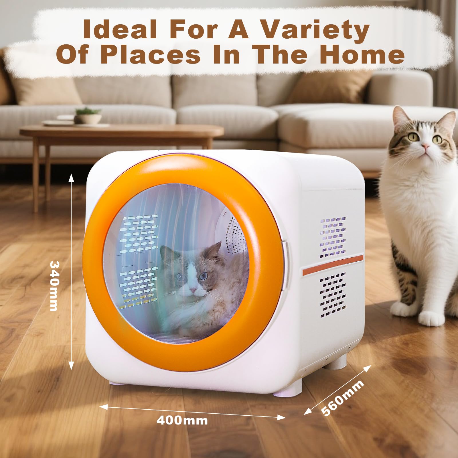PawGalaxy Dryer Box compact dimensions fit home spaces.